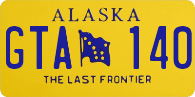 AK license plate GTA140