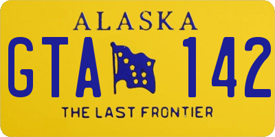 AK license plate GTA142