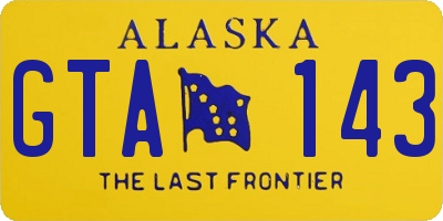 AK license plate GTA143