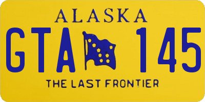 AK license plate GTA145