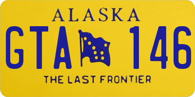 AK license plate GTA146