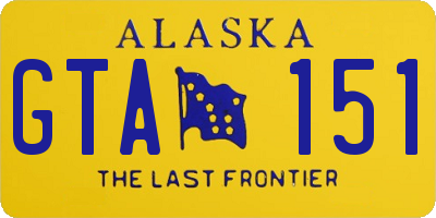 AK license plate GTA151