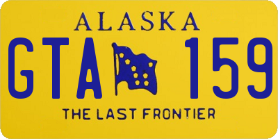 AK license plate GTA159