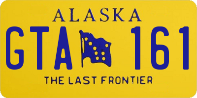 AK license plate GTA161