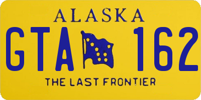 AK license plate GTA162