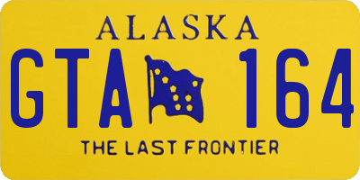 AK license plate GTA164