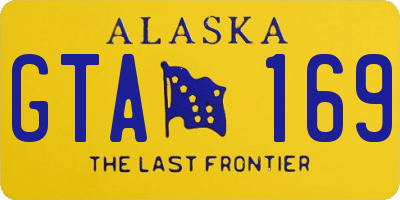 AK license plate GTA169