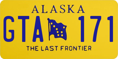 AK license plate GTA171