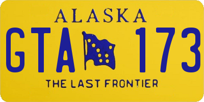 AK license plate GTA173
