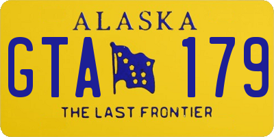 AK license plate GTA179
