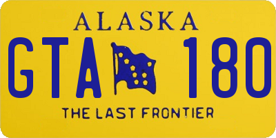 AK license plate GTA180