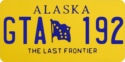 AK license plate GTA192