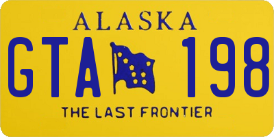 AK license plate GTA198
