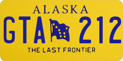 AK license plate GTA212