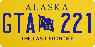 AK license plate GTA221