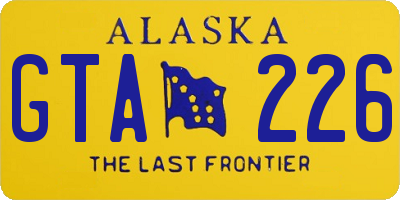 AK license plate GTA226