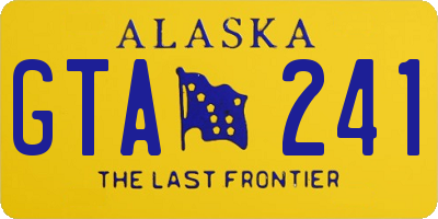 AK license plate GTA241