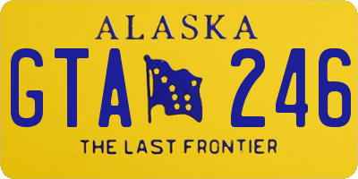 AK license plate GTA246