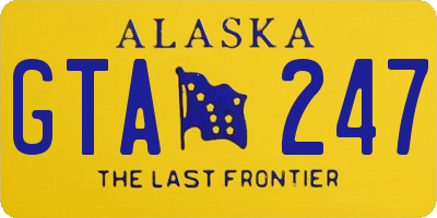 AK license plate GTA247