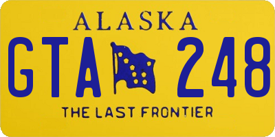 AK license plate GTA248