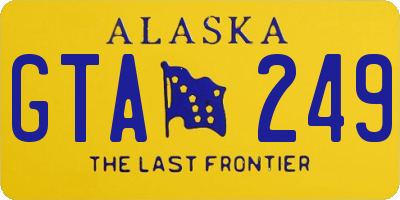 AK license plate GTA249