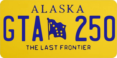 AK license plate GTA250