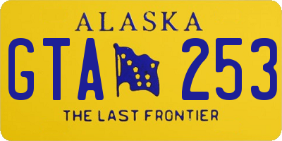 AK license plate GTA253