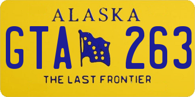 AK license plate GTA263