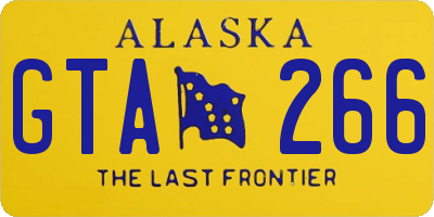 AK license plate GTA266