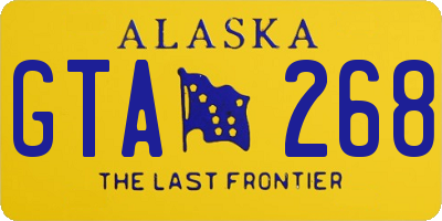 AK license plate GTA268