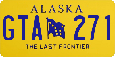 AK license plate GTA271