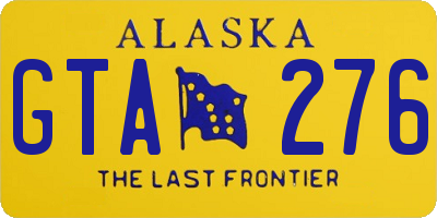 AK license plate GTA276