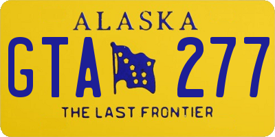 AK license plate GTA277