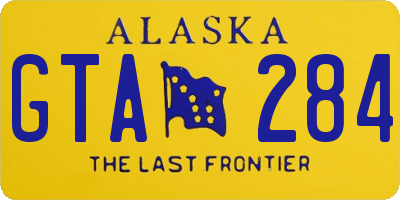 AK license plate GTA284