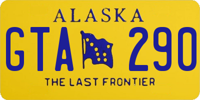 AK license plate GTA290