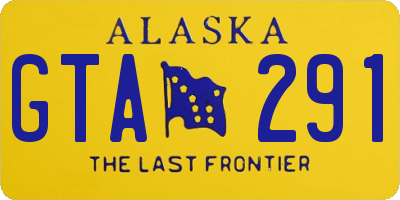 AK license plate GTA291