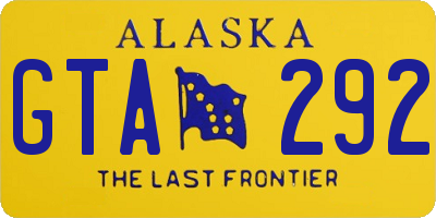 AK license plate GTA292
