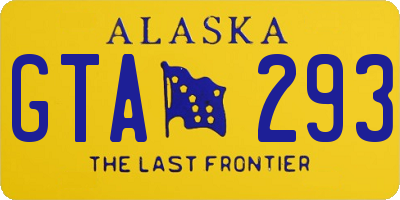 AK license plate GTA293
