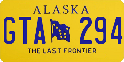 AK license plate GTA294