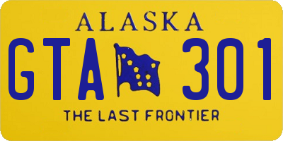 AK license plate GTA301