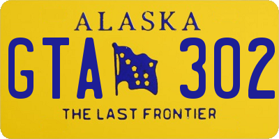 AK license plate GTA302