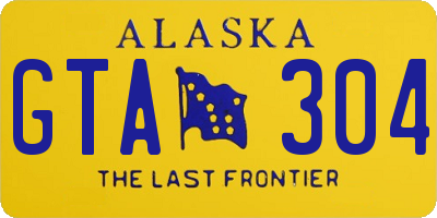 AK license plate GTA304