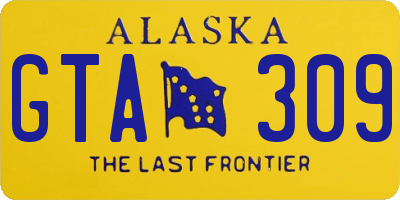 AK license plate GTA309