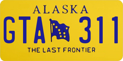 AK license plate GTA311