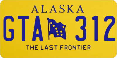AK license plate GTA312