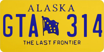 AK license plate GTA314