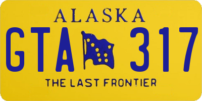 AK license plate GTA317