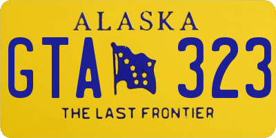 AK license plate GTA323