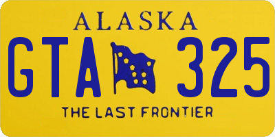 AK license plate GTA325