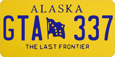 AK license plate GTA337